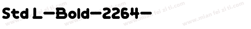 Std L-Bold-2264字体转换